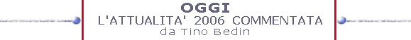 L'attualit 2006 commentata da Tino Bedin
